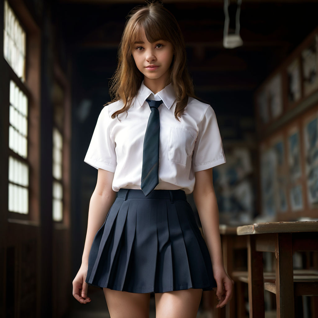 short skirt outfit japan