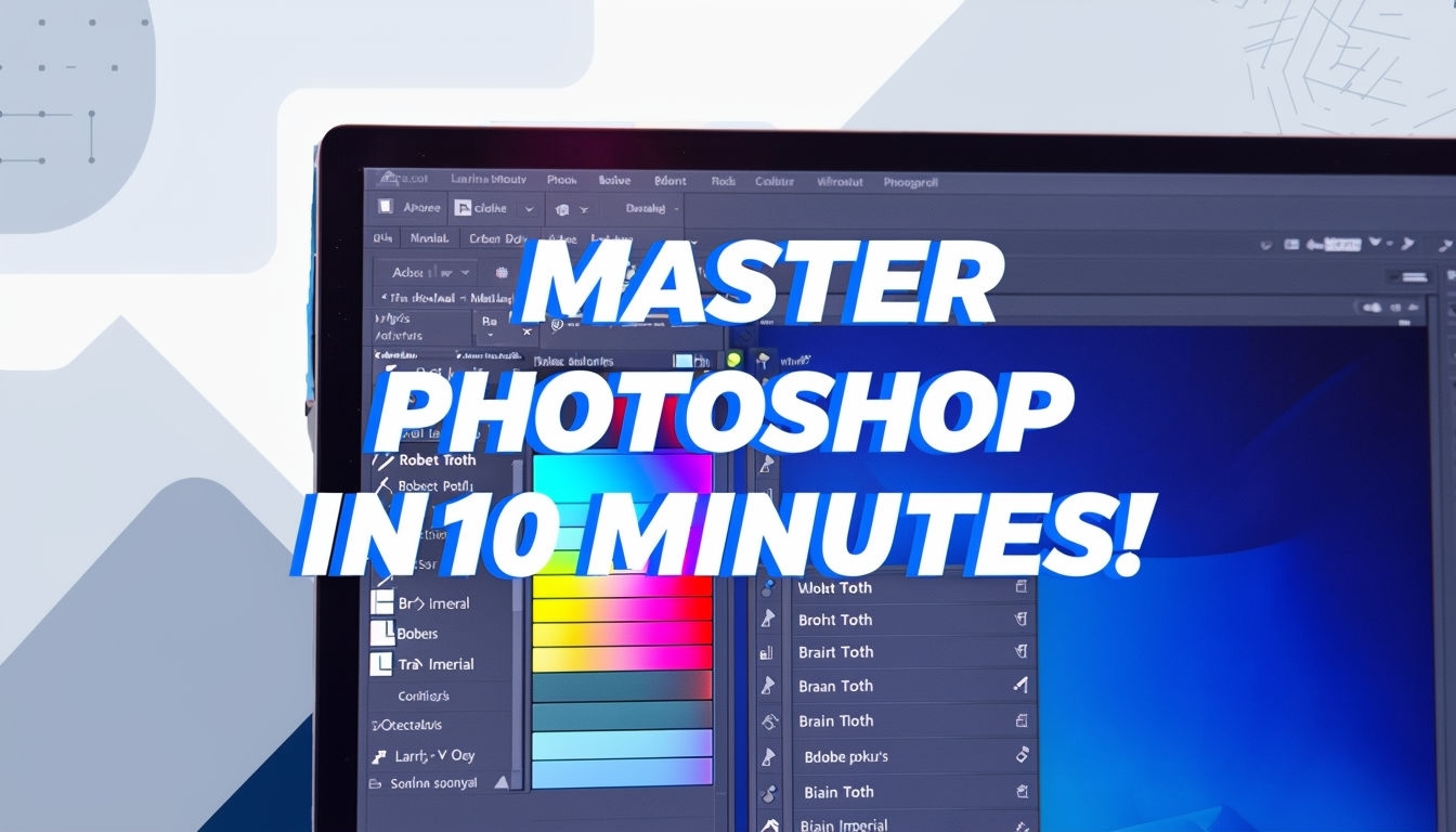 Master Photoshop in 10 Minutes Tutorial Graphic Design Social Media Post
