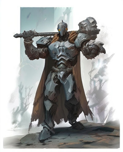 A warforged barbarian from the fantasy world of Eberron. fan... by Adam ...