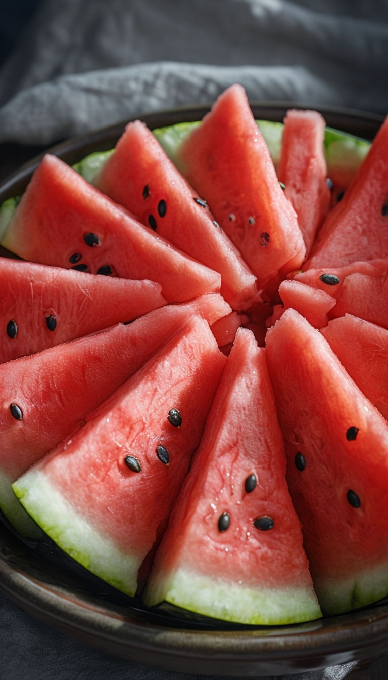 Fresh Juicy Watermelon Slices Close-Up Photo for Phone Case Cover