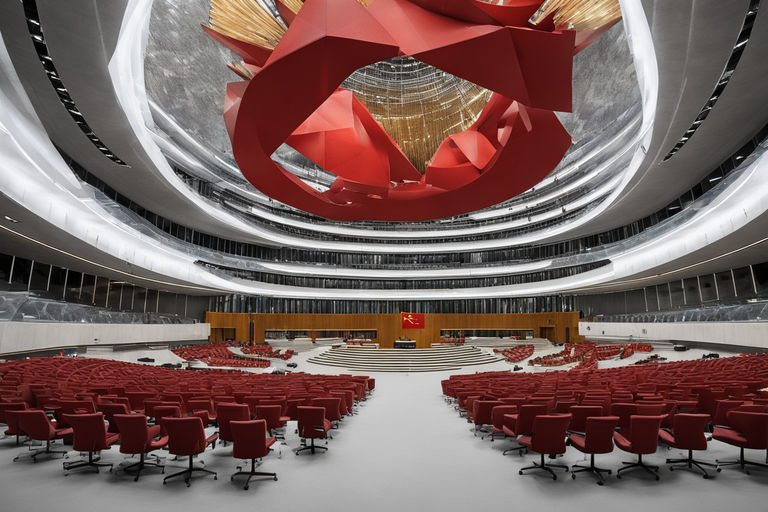 The new headquarters of the european parlament with a commun... by