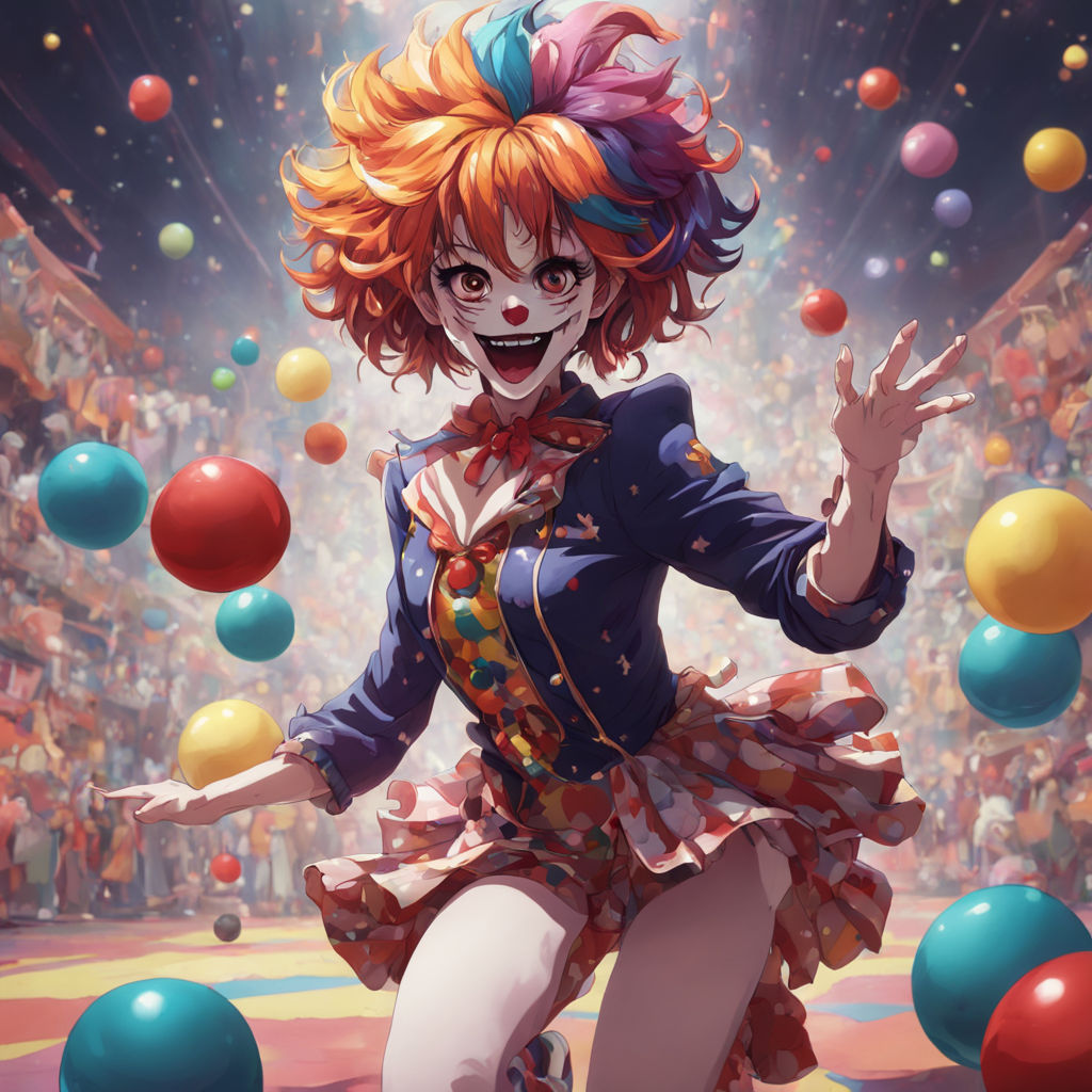 anime clown girl