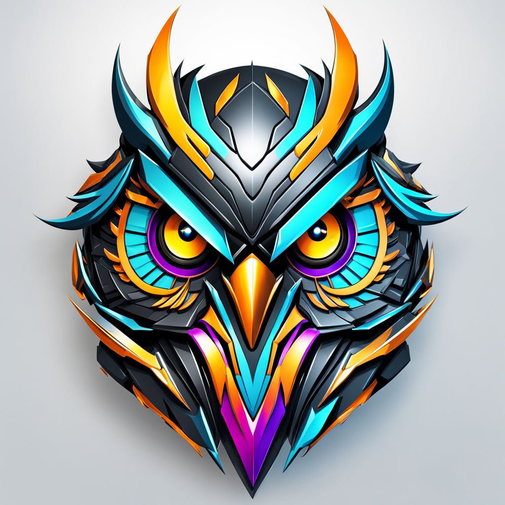 Dark mecha owl head by Lycee - Playground