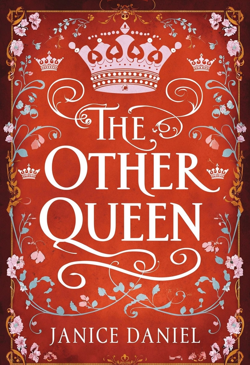 Elegant Ornate Book Cover Design for The Other Queen EBook Cover