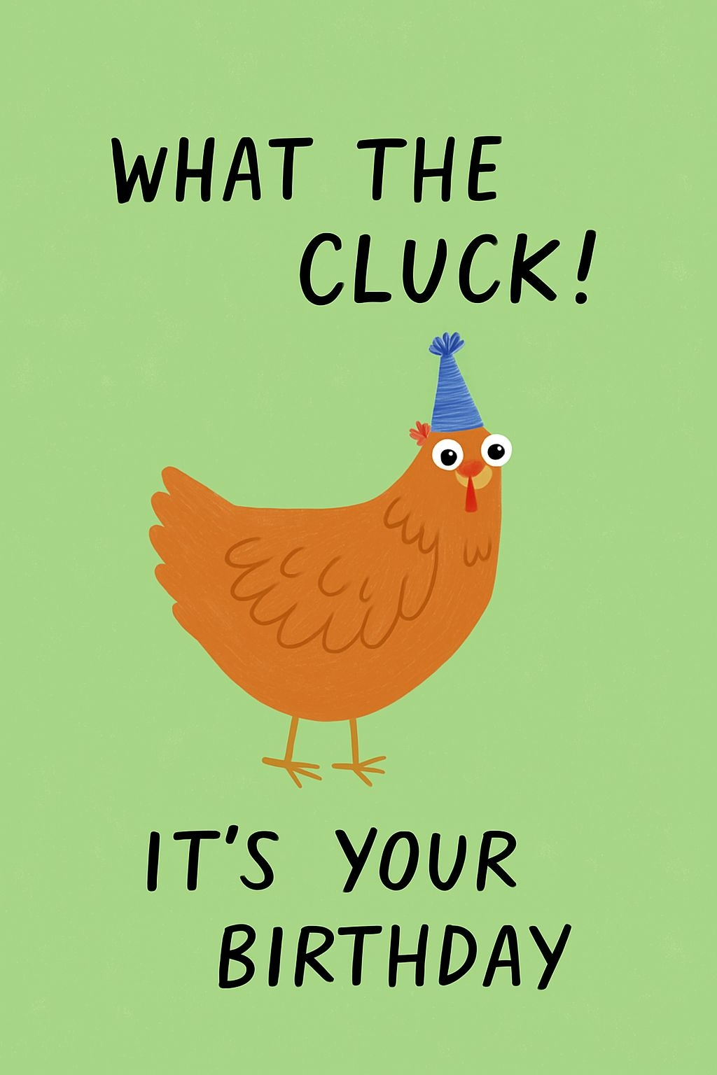 Playful Cartoon Chicken Birthday Invitation Design with Fun Text Cards & Invites