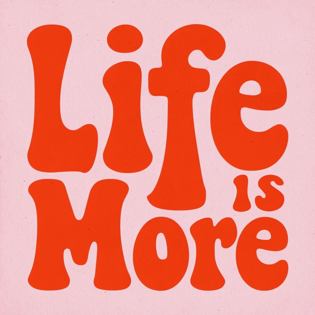 Life is More Motivational Typography Design T-Shirt