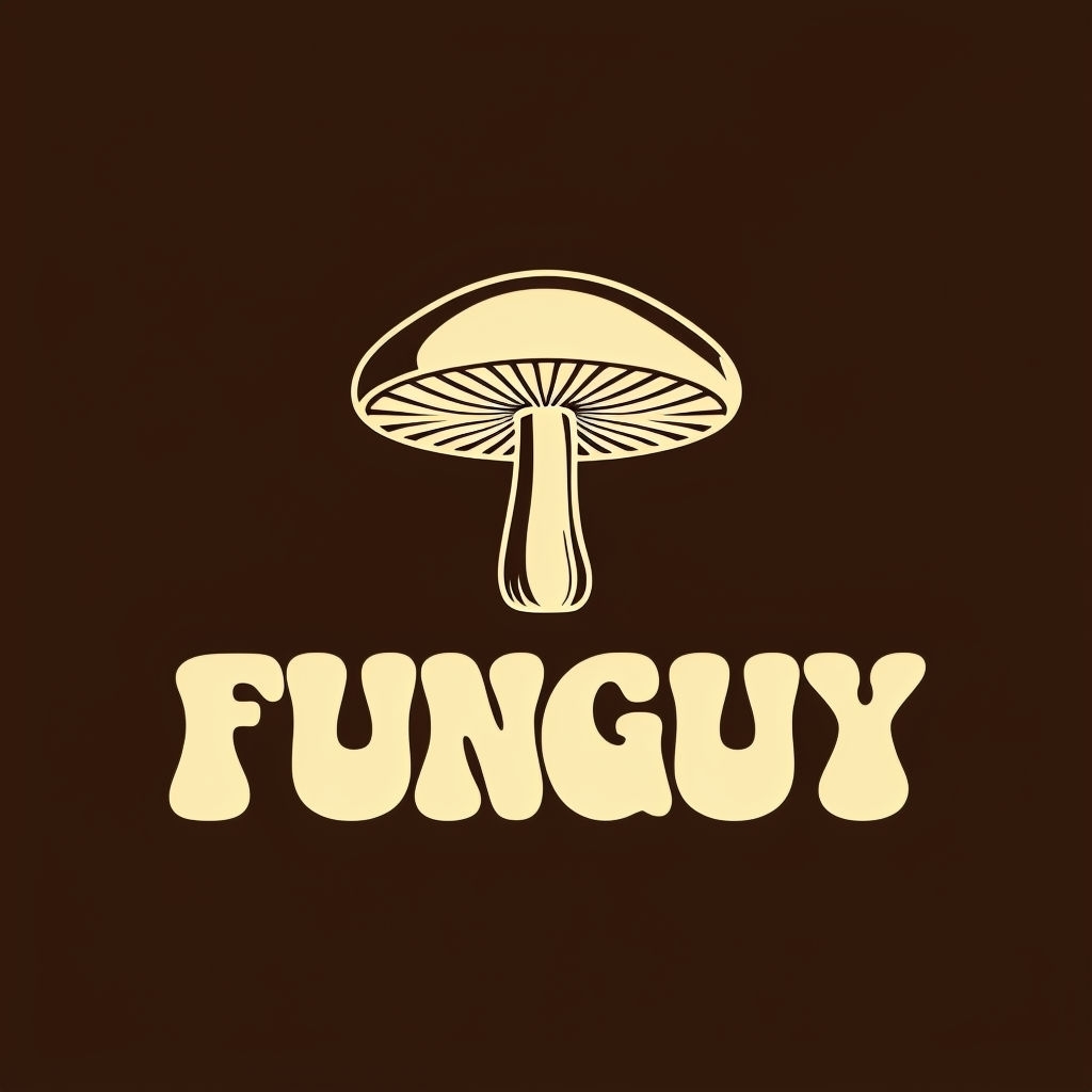 Minimalist Beige Mushroom Fun Guy Graphic T-Shirt