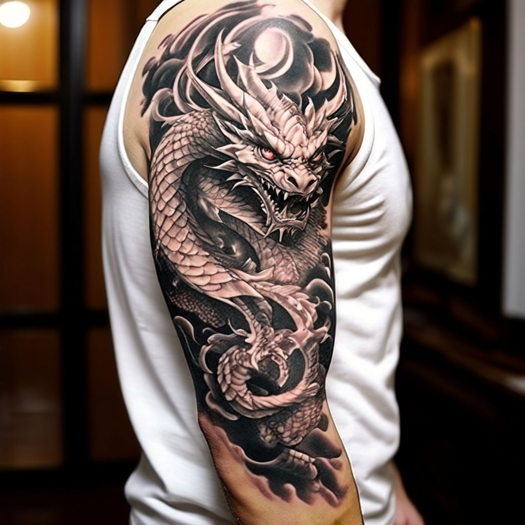 cool dragon tattoo