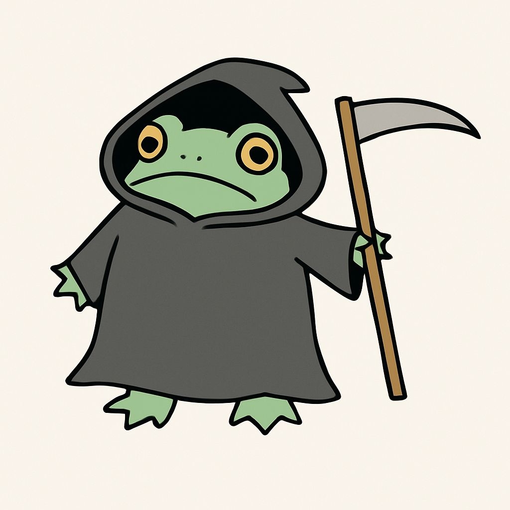 Light Green Frog as Dreemurr Cartoon Character Sticker