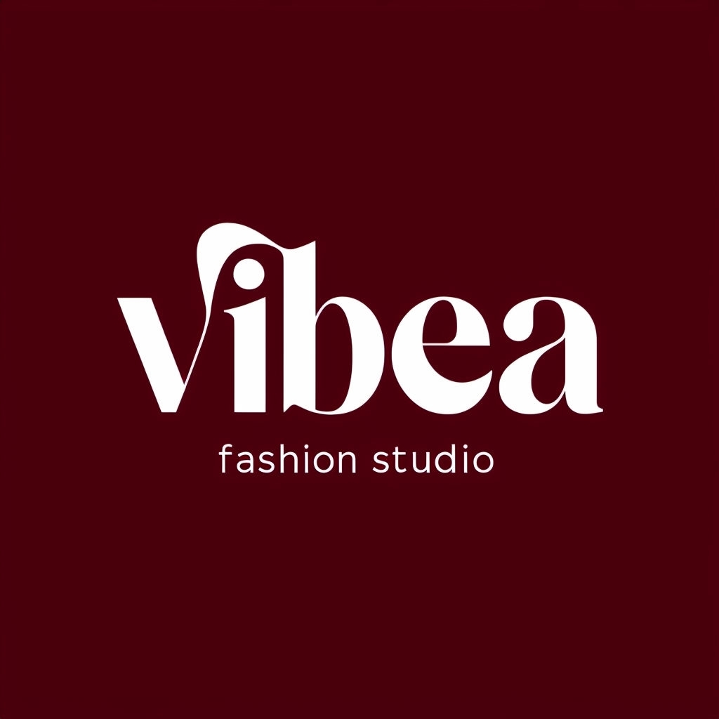 Elegant Minimalist Vibea Fashion Studio Logo Design
