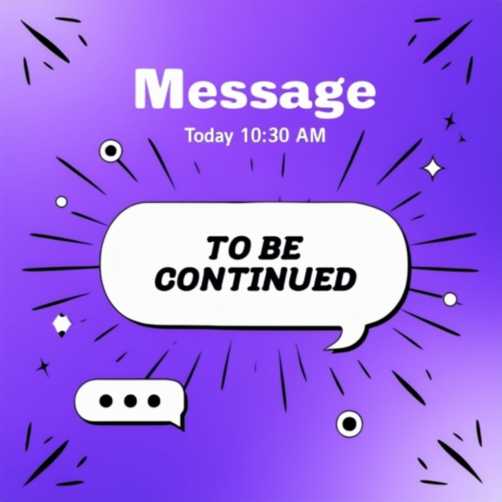 Vibrant Purple Gradient Message Interface Design Social Media Post