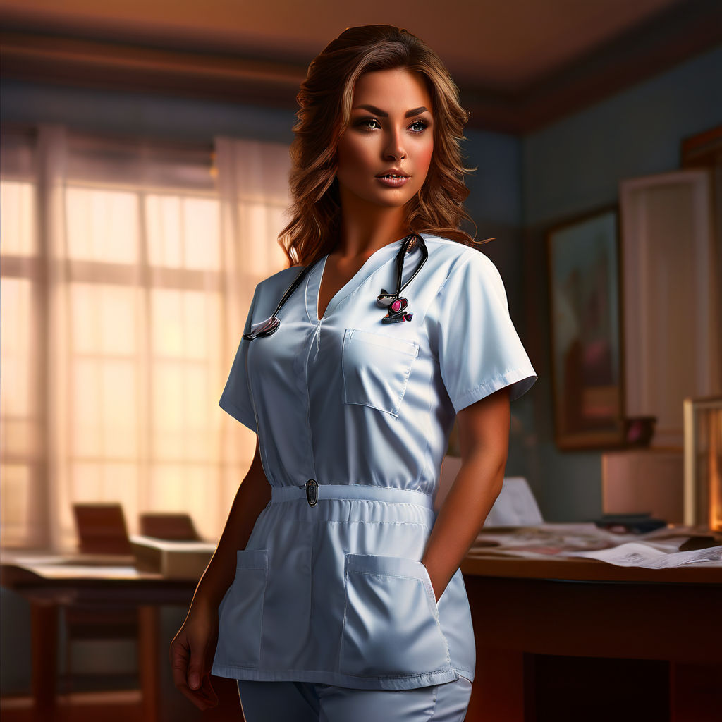 Nurse in uniform