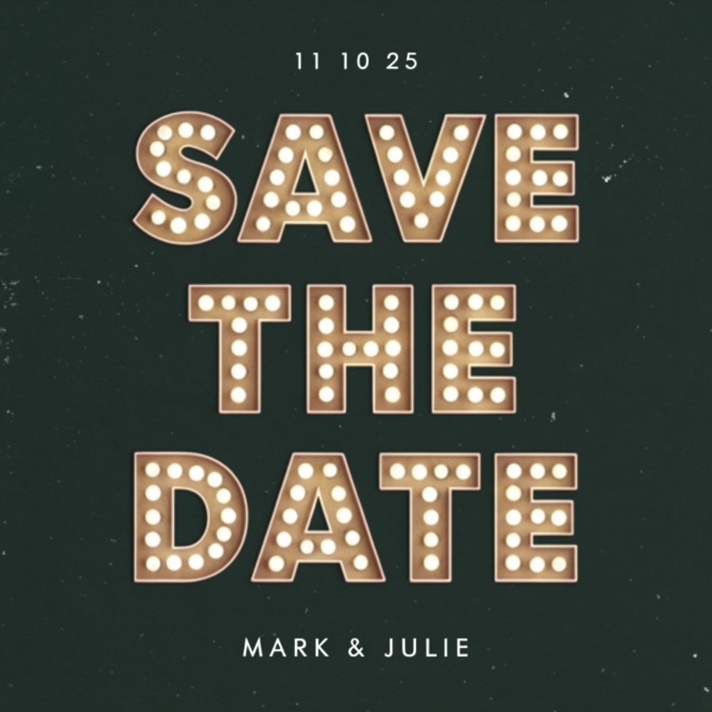 Modern Minimalist Save-the-Date Announcement Card