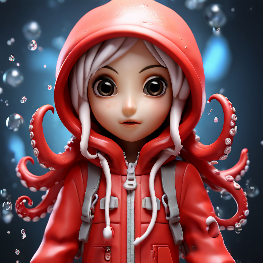 chibi octopus girl