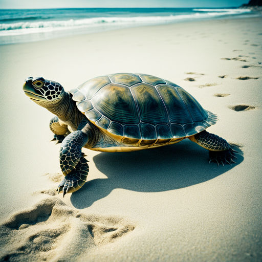 Giant turtle with a glass translucent shell by Benson Tam - Playground