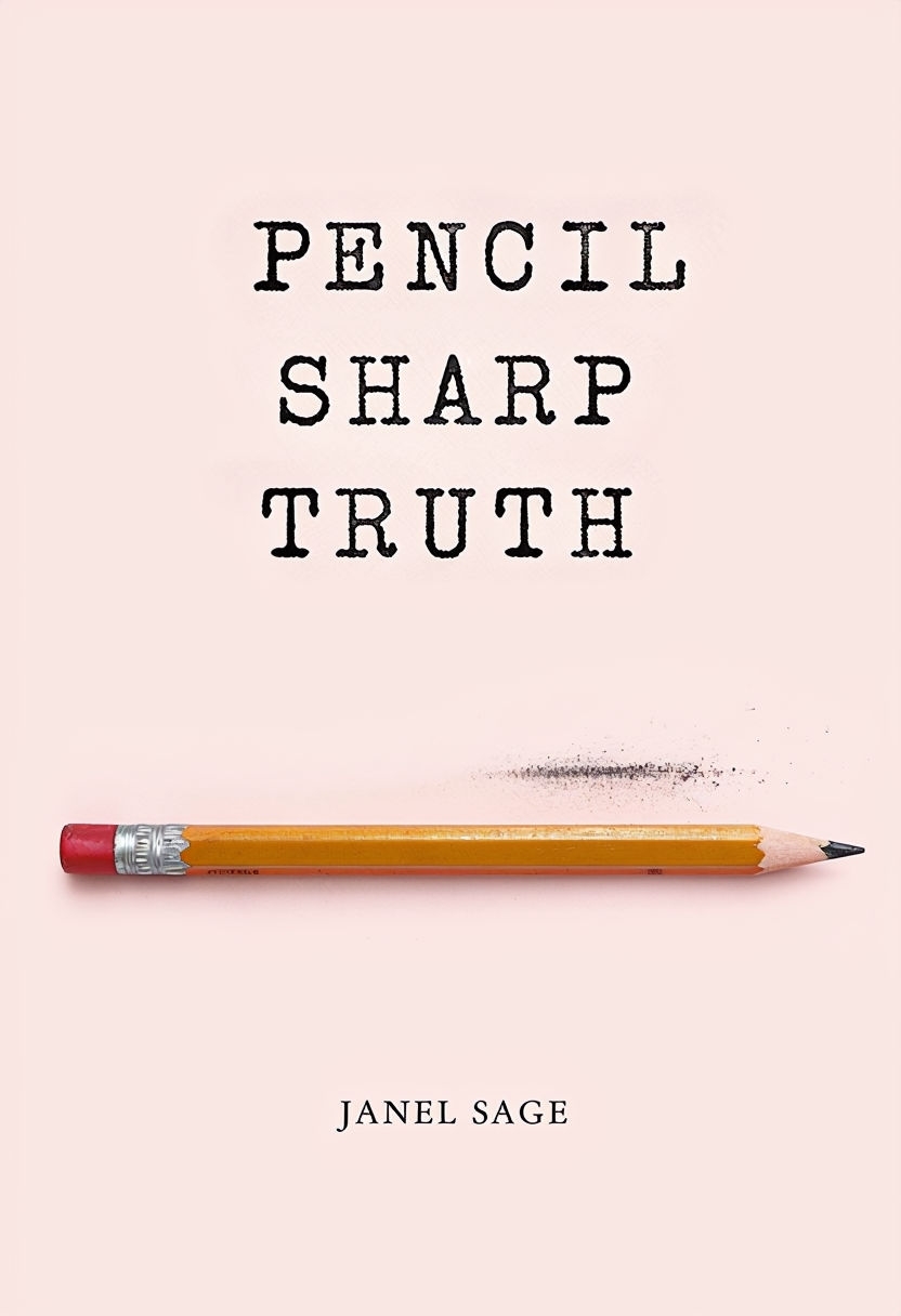 Pencil Sharp Truth Memoir EBook Cover Design with Yellow Pencil