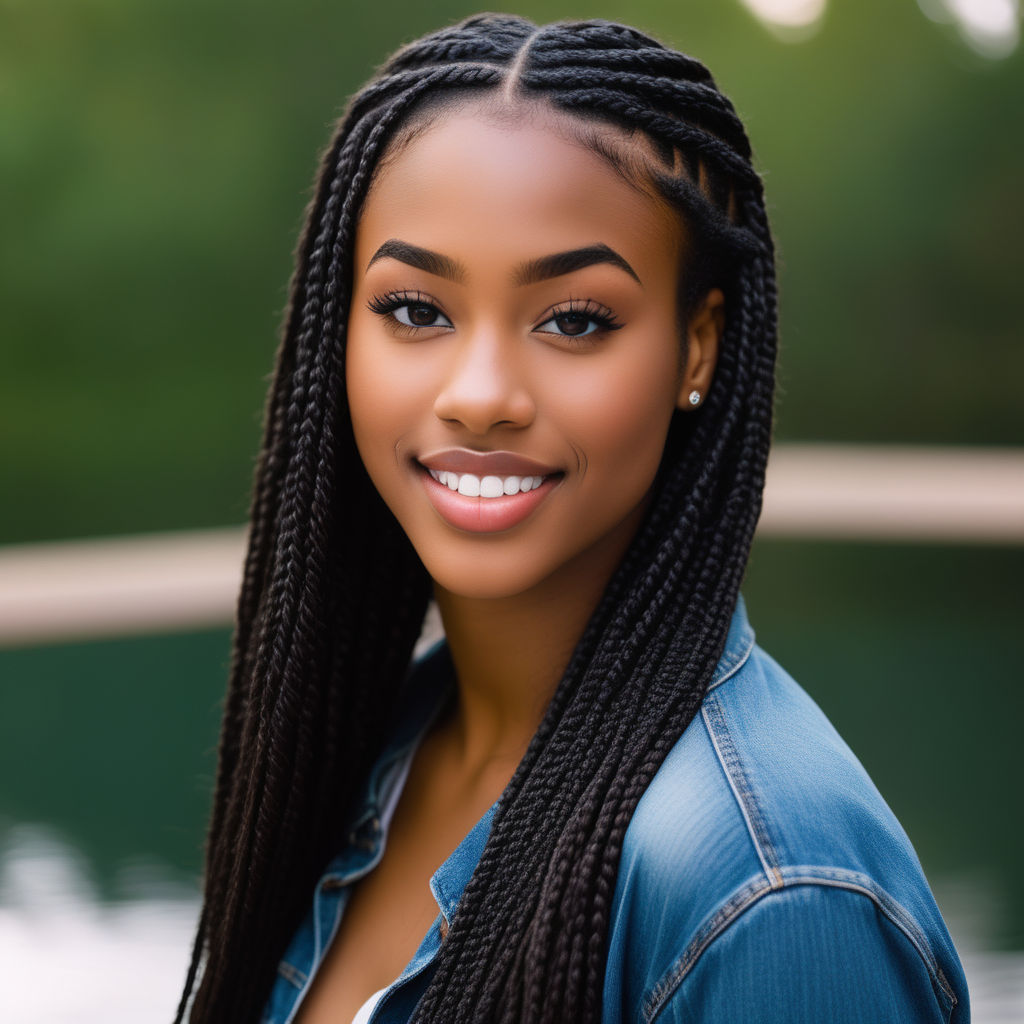 photo of beautiful 18-year-old black woman