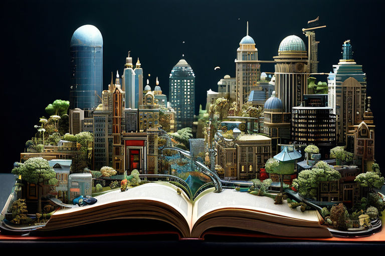 A micro city built on a page of book by Ma #39 arij Playground A micro city built on a page of book by Ma #39 arij Playground