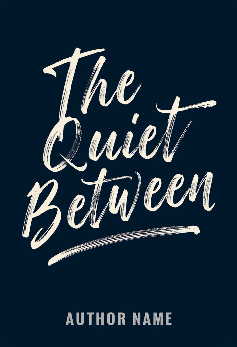 The Quiet Between Minimalist EBook Cover Design for Emotional Fiction