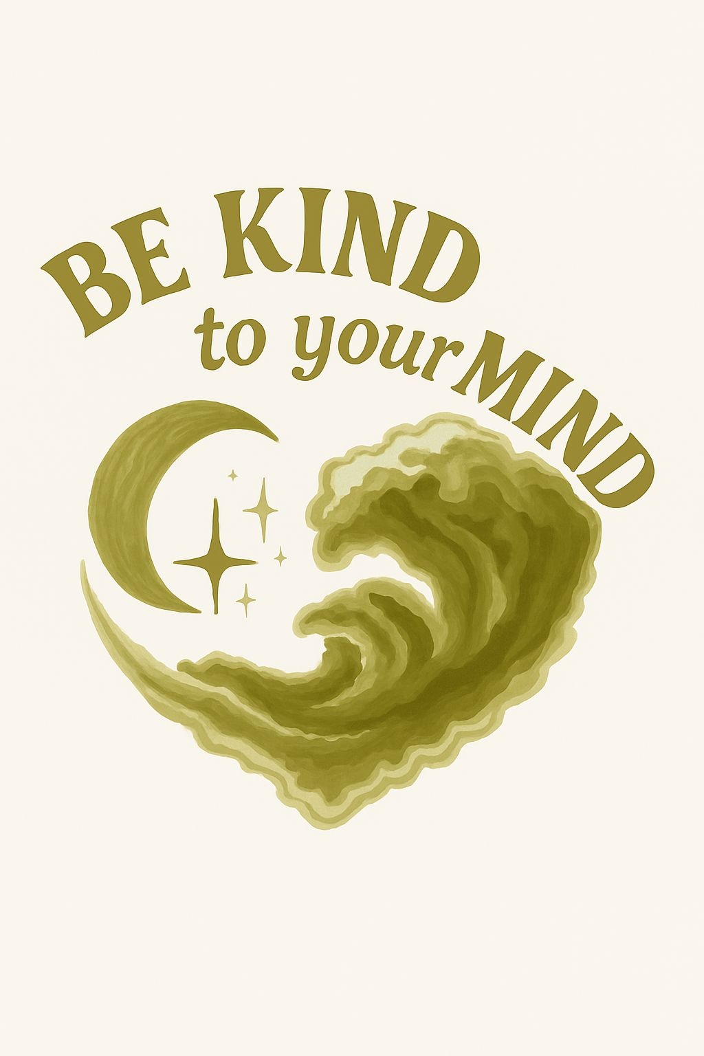 Be Kind to Your Mind Motivational Art for Mental Wellness Social Media Post