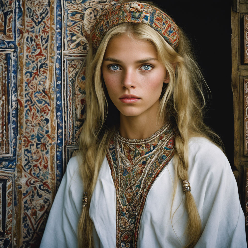 An Arab blond woman