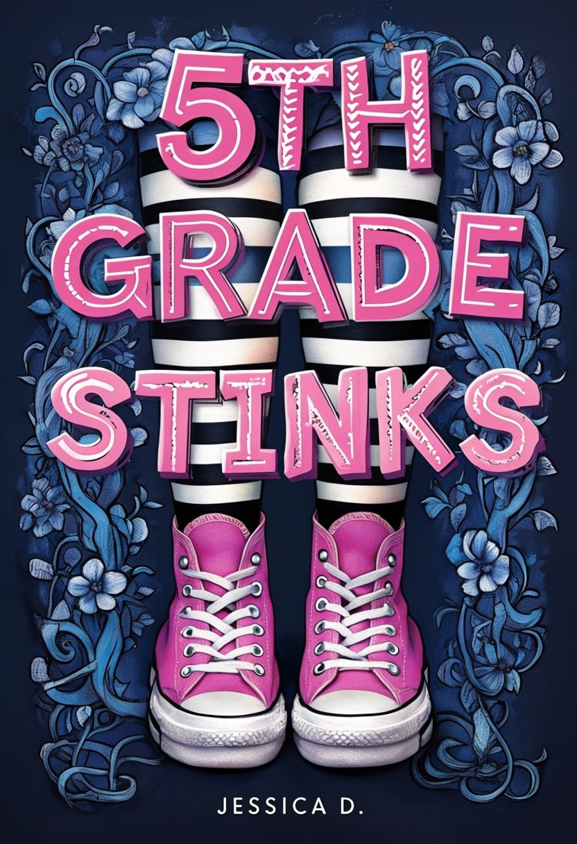 Whimsical 5th Grade Stinks Book Cover Design EBook Cover