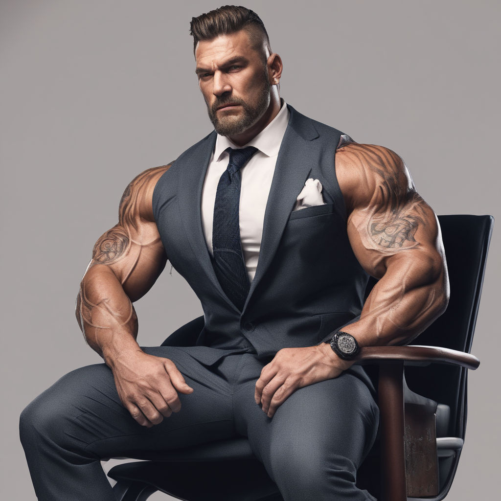 Giant tall bodybuilder by Q - Playground