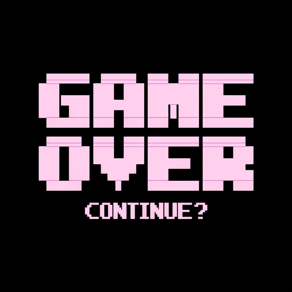 Retro Pixel Art Game Over T-Shirt
