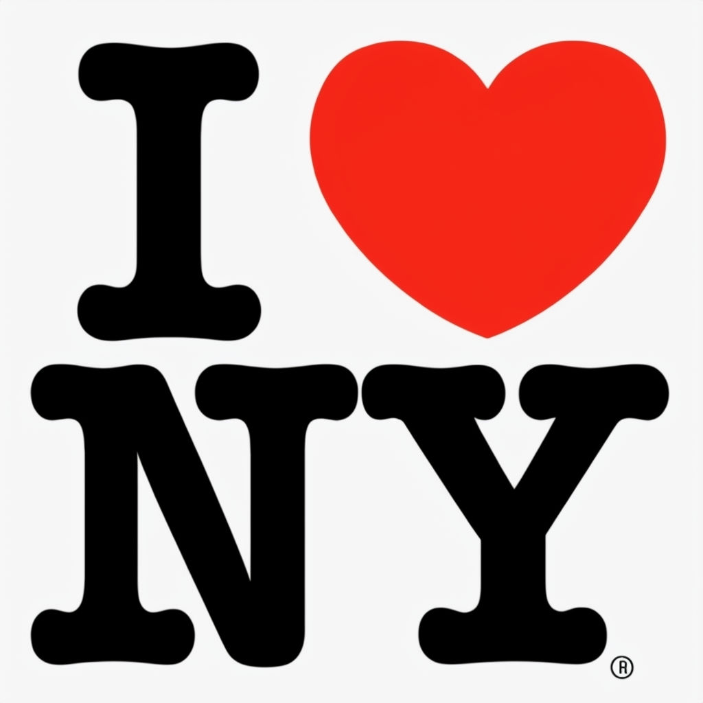 I ♥ NY Minimalist Graphic Design T-Shirt