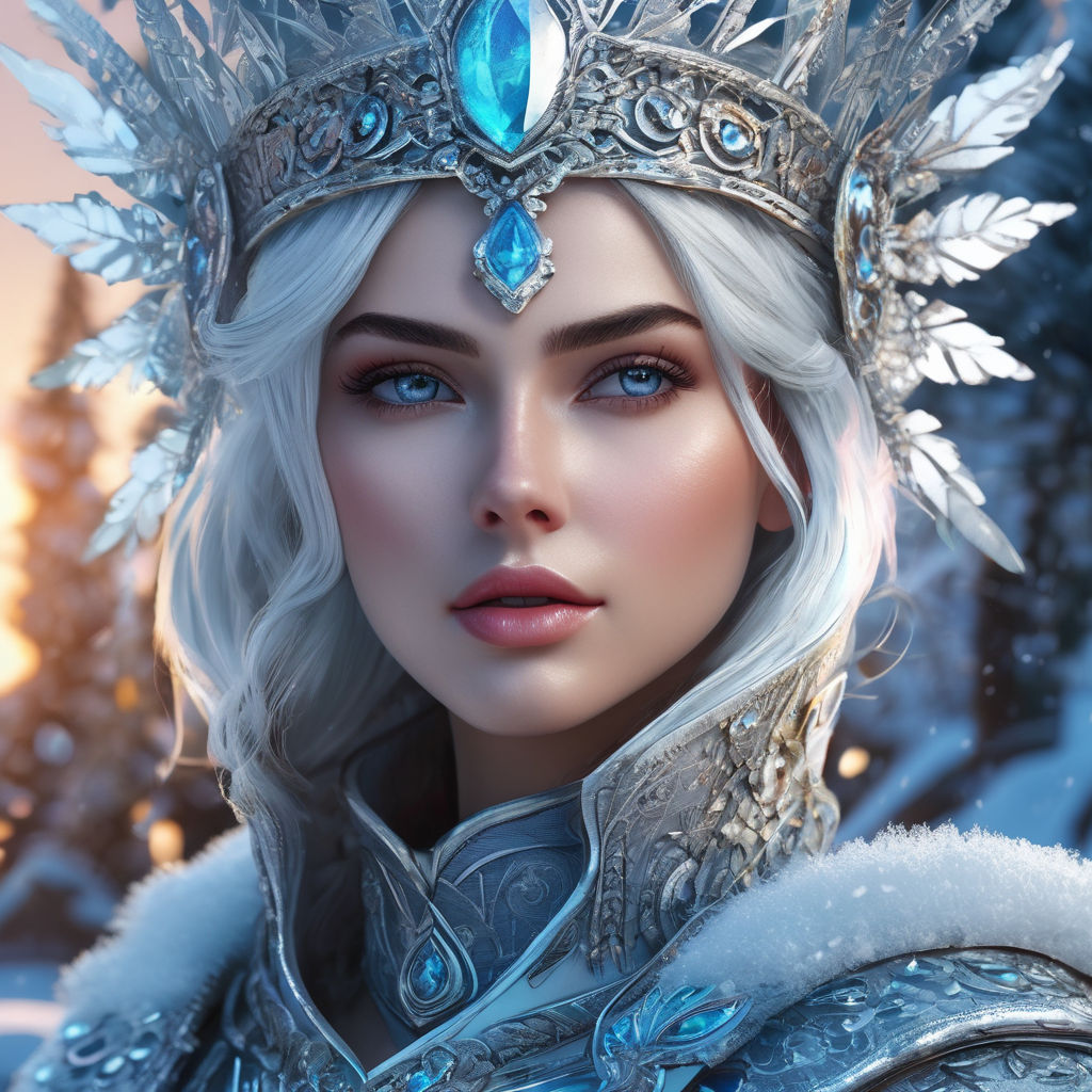 beautiful sexy cutie female ice queen