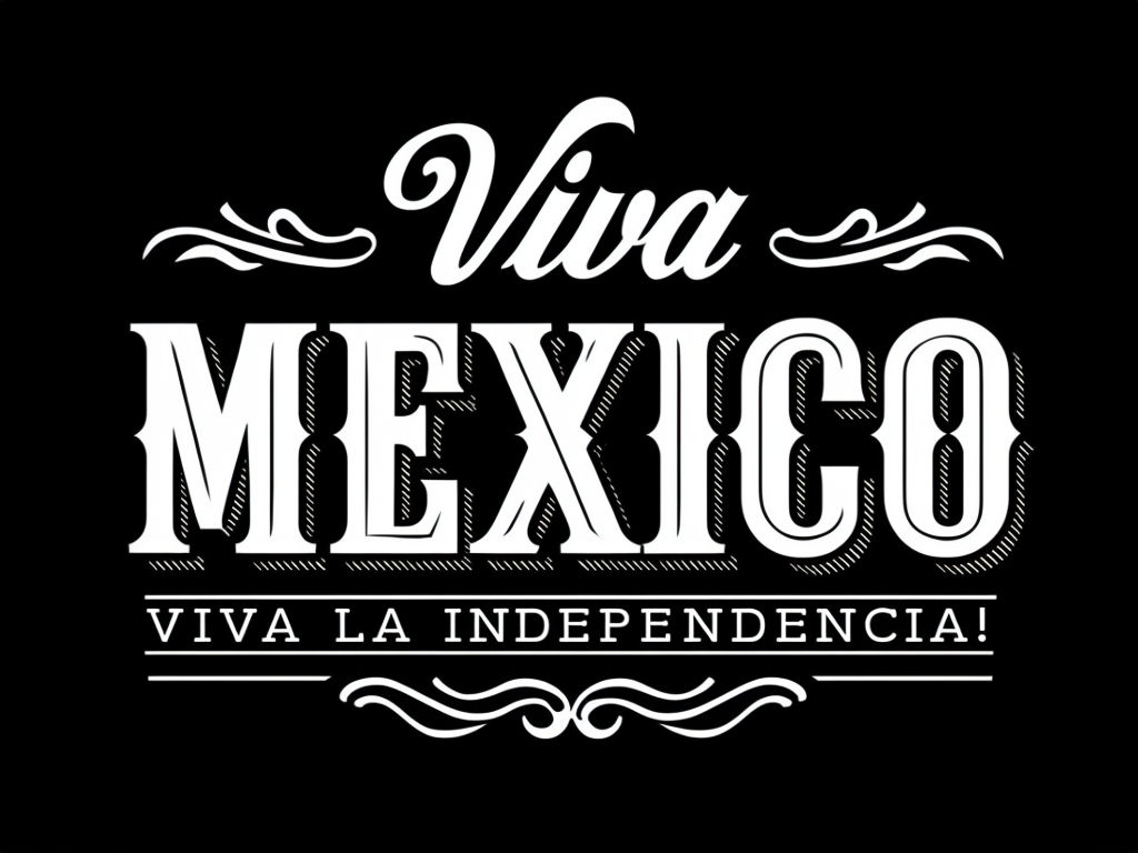 Viva Mexico Patriotic Independence Day Graphic T-Shirt