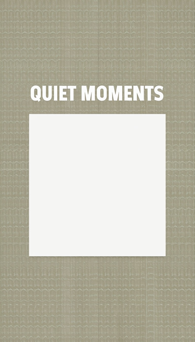 Quiet Moments Elegant Textile Background Design Social Media Post