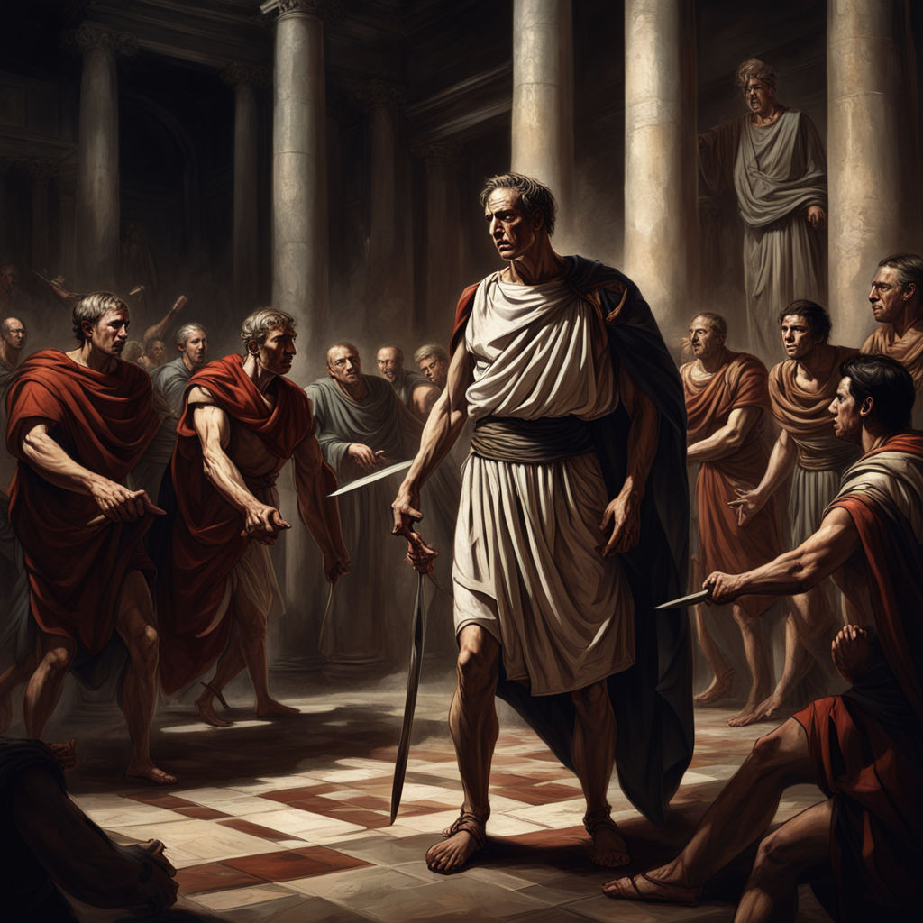 Julius Caesar clad in a toga by David Schwarz - Playground