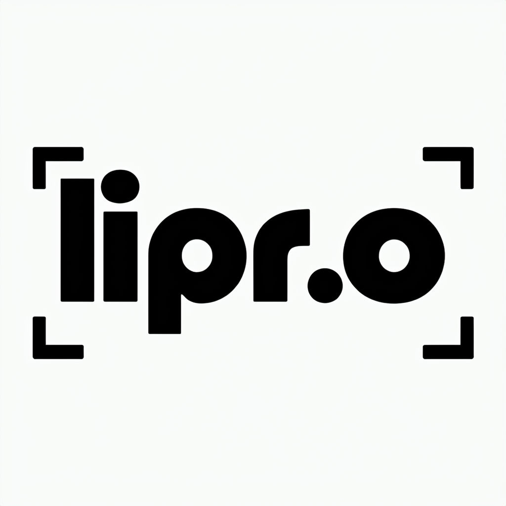 Minimalist Black Bold Typography Logo Design for Lipr.lo Logo