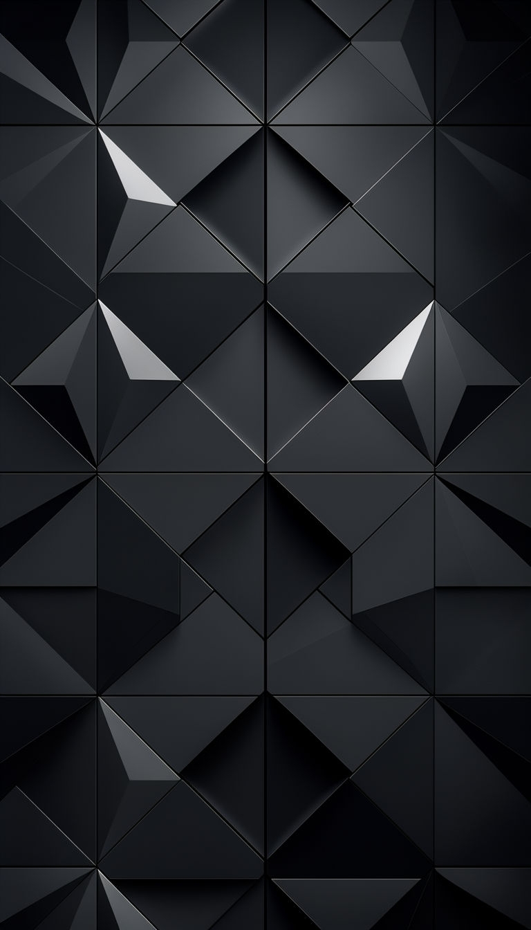 Monochromatic Geometric Triangle Pattern Phone Case Cover