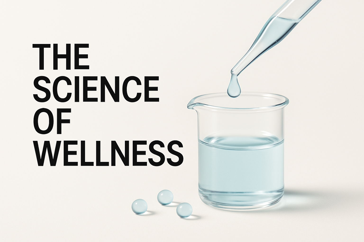 The Science of Wellness Minimalist Modern Advertisement Social Media Post