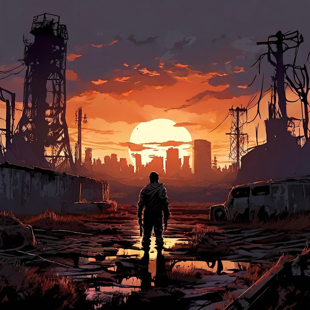 Post-apocalyptic wasteland inspired by Fallout game by Jimmy Rothman
