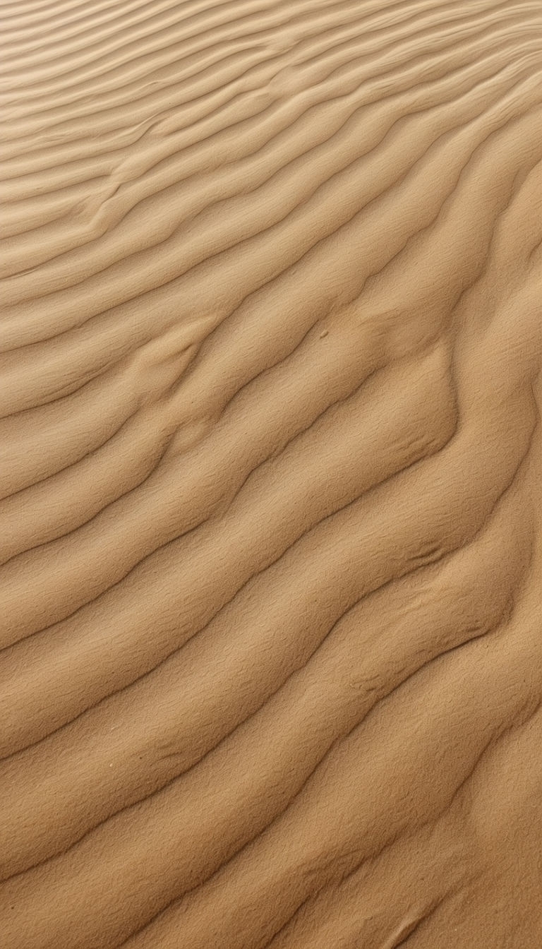 Close-Up Textured Light Brown Sand in Natural Daylight Mobile Wallpaper
