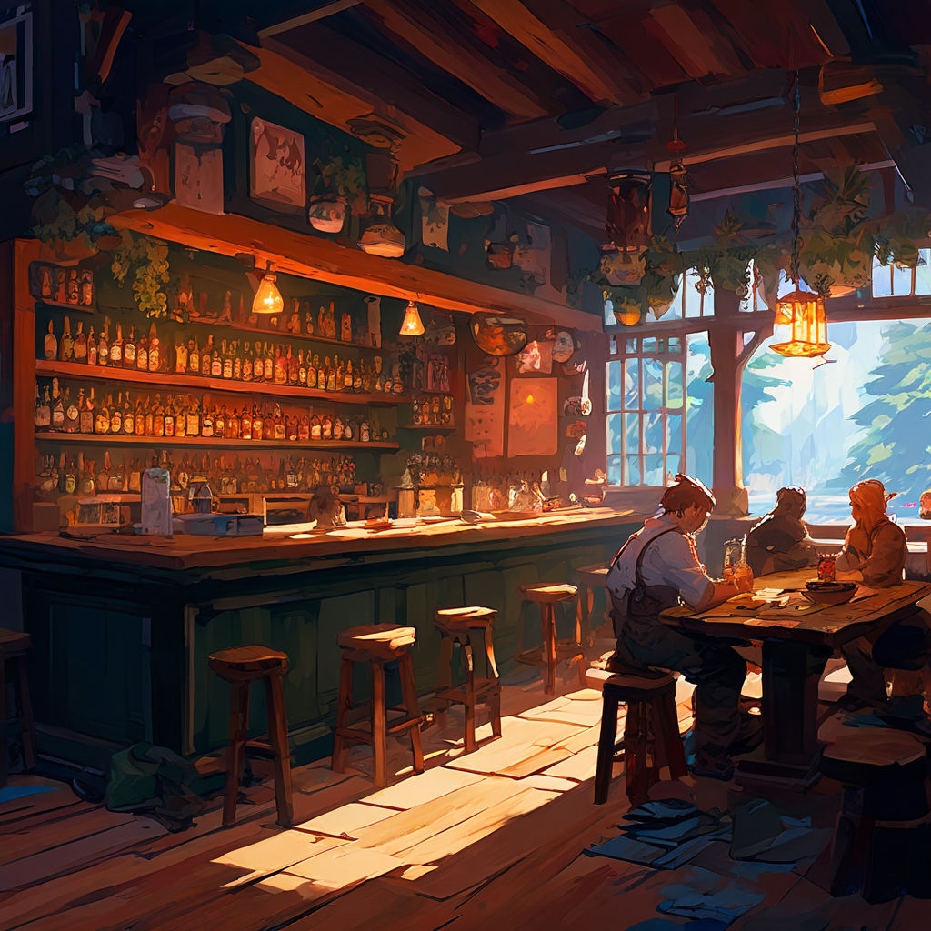 Dwarf tavern inside by tapcy - Playground