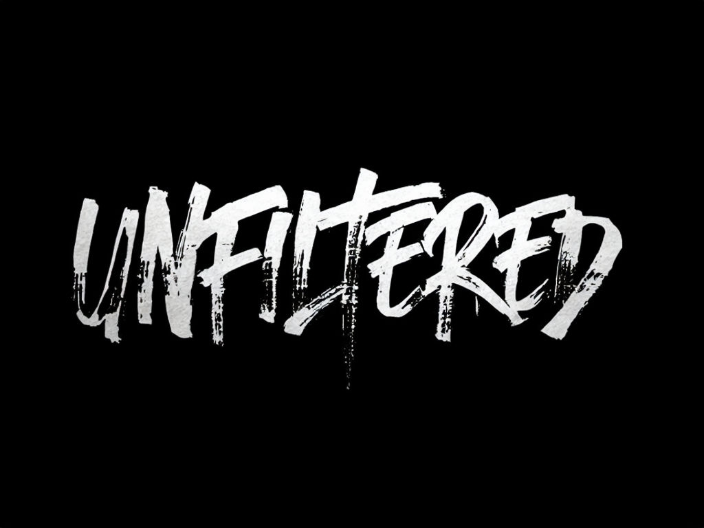 Unfiltered Bold Graffiti Style Text Design T-Shirt