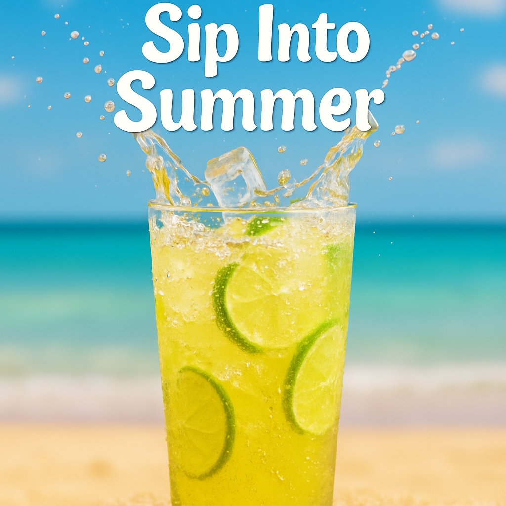 Refreshing Summer Cocktail Sip Into Summer Advertisement