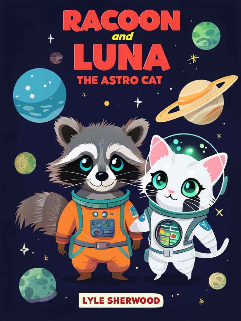 Rocket Raccoon and Luna the Astronaut Cat EBook Cover