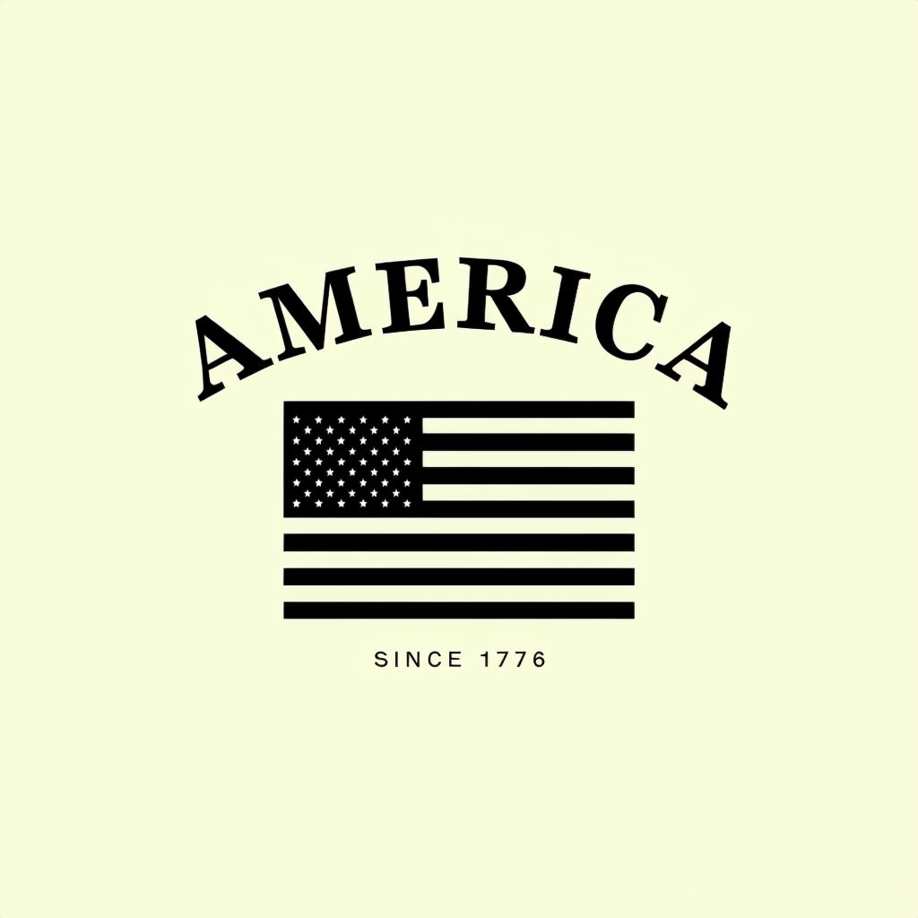 Patriotic America Since 1776 Vintage T-Shirt Design