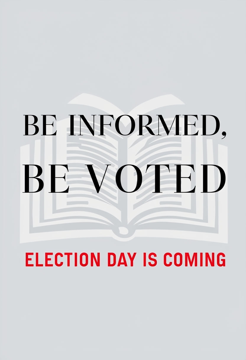 Be Informed, Be Voted Election Awareness Poster