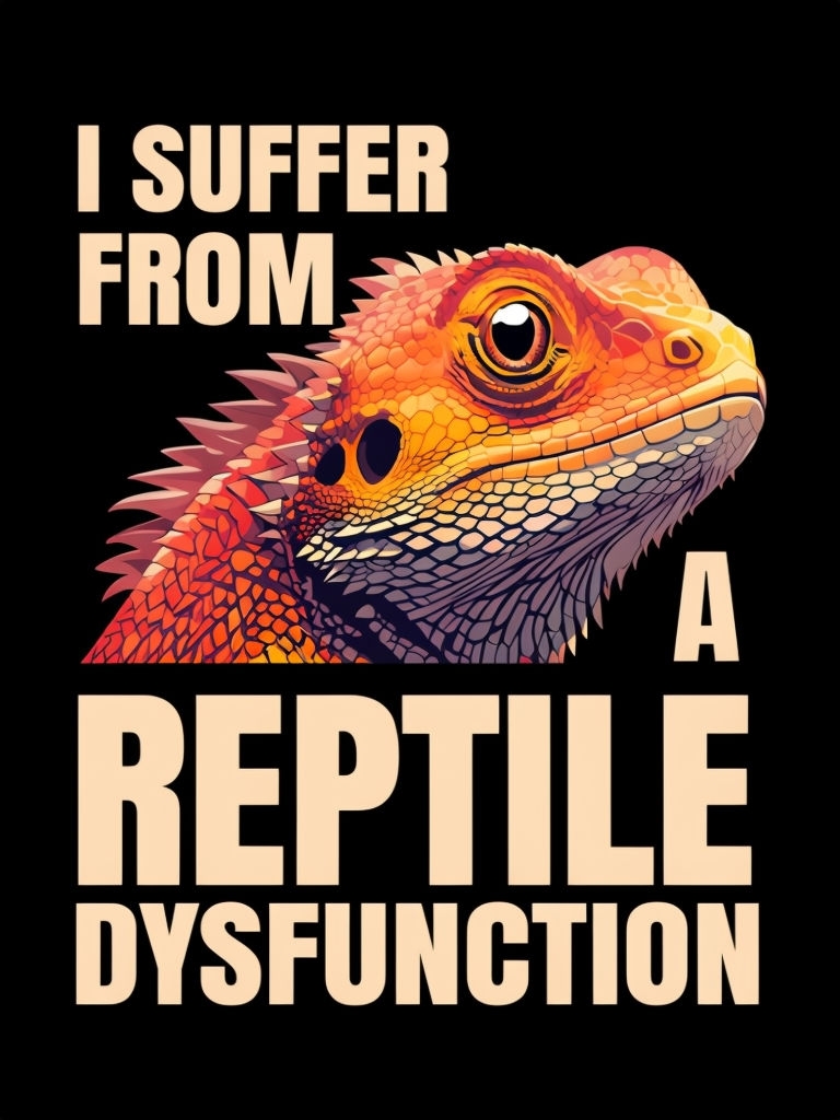 I Suffer From A Reptile Dysfunction Bearded Dragon T-Shirt