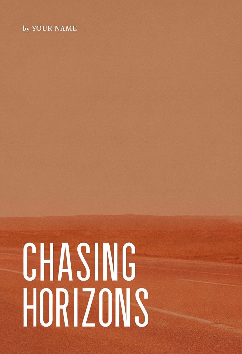 Modern Minimalist Chasing Horizons Adventure EBook Cover