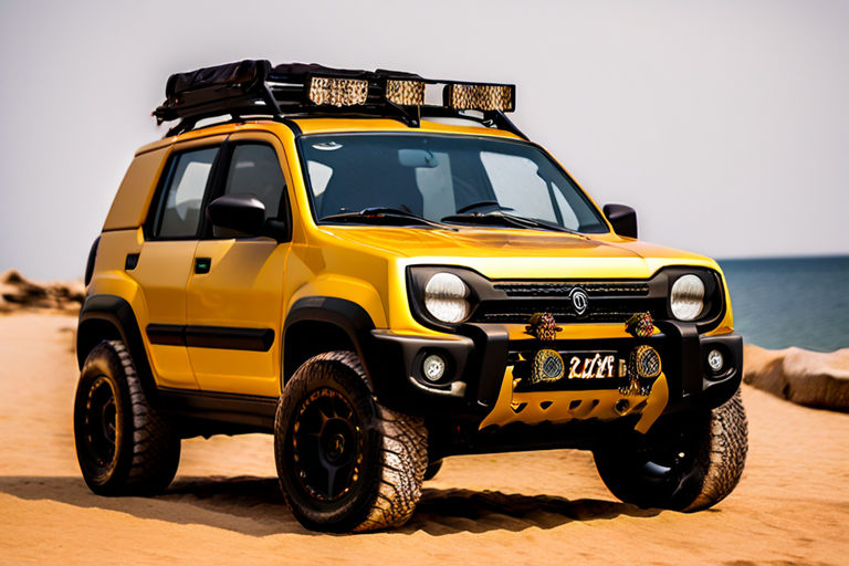 Fiat panda 4x4 2025 full modified golden colours by amir javed - Playground