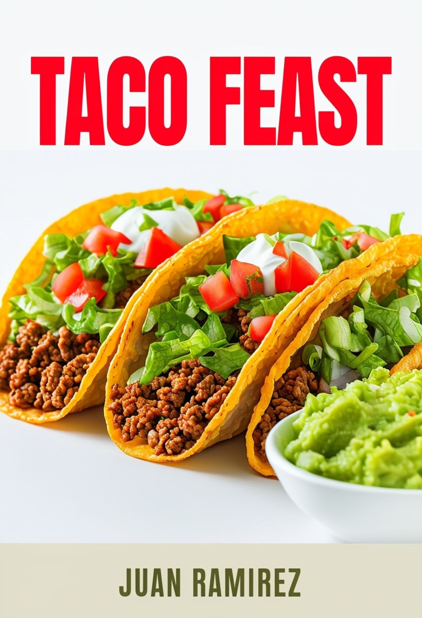 Vibrant Taco Feast Photography with Fresh Ingredients EBook Cover