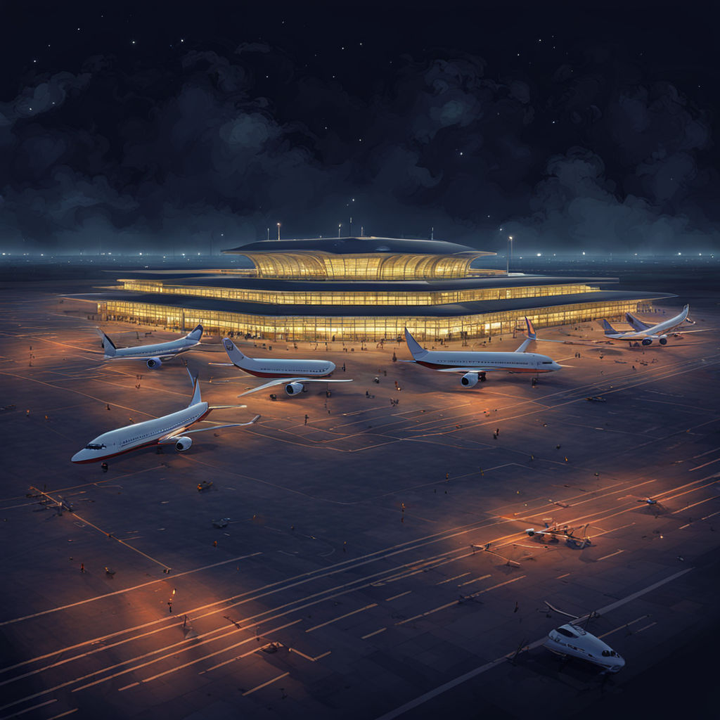 A digital art Banaras Airport by Varun Kumar - Playground