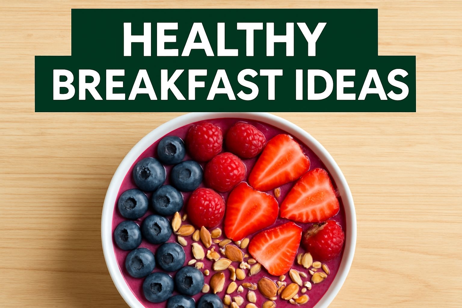 Vibrant Healthy Smoothie Bowl with Colorful Fruits Social Media Post
